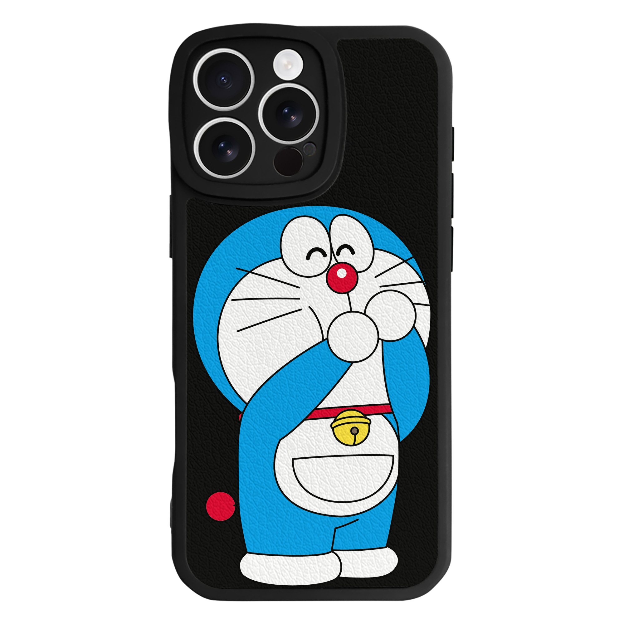 （画像用） ドラえもん Doraemon 【iPhone 16シリーズ対応】シリコンスマホケース（レザー調） 材質：シリコン